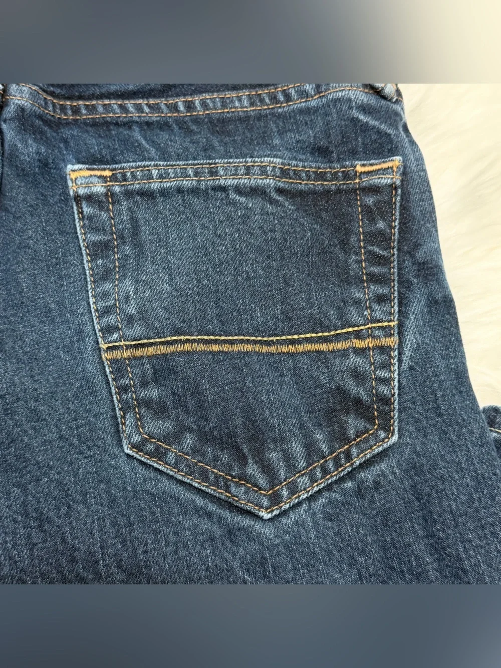 Abercrombie Kids Slim Straight Jeans Boys Size 16 Reg Dark Wash EUC